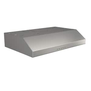 Glacier BCSQ1 30 in. 375 Max Blower CFM Convertible Under-Cabinet Range Hood with Light in Stainless Steel