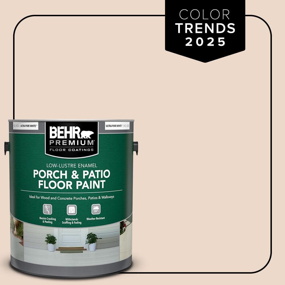 1 gal. #S210-1 Nutmeg Frost Low-Lustre Enamel Interior/Exterior Porch and Patio Floor Paint price history on PriceWatchPro