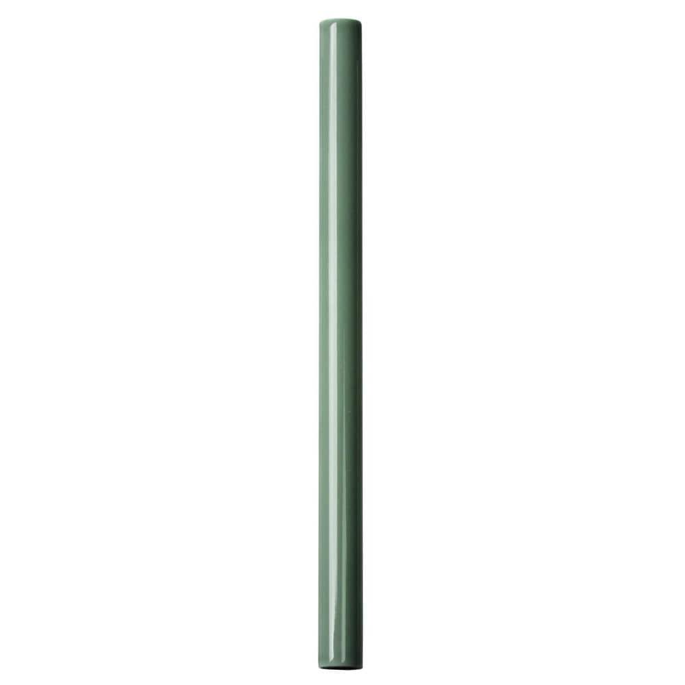 Green Polished Ceramic 12" Pencil Liner Tile Trim