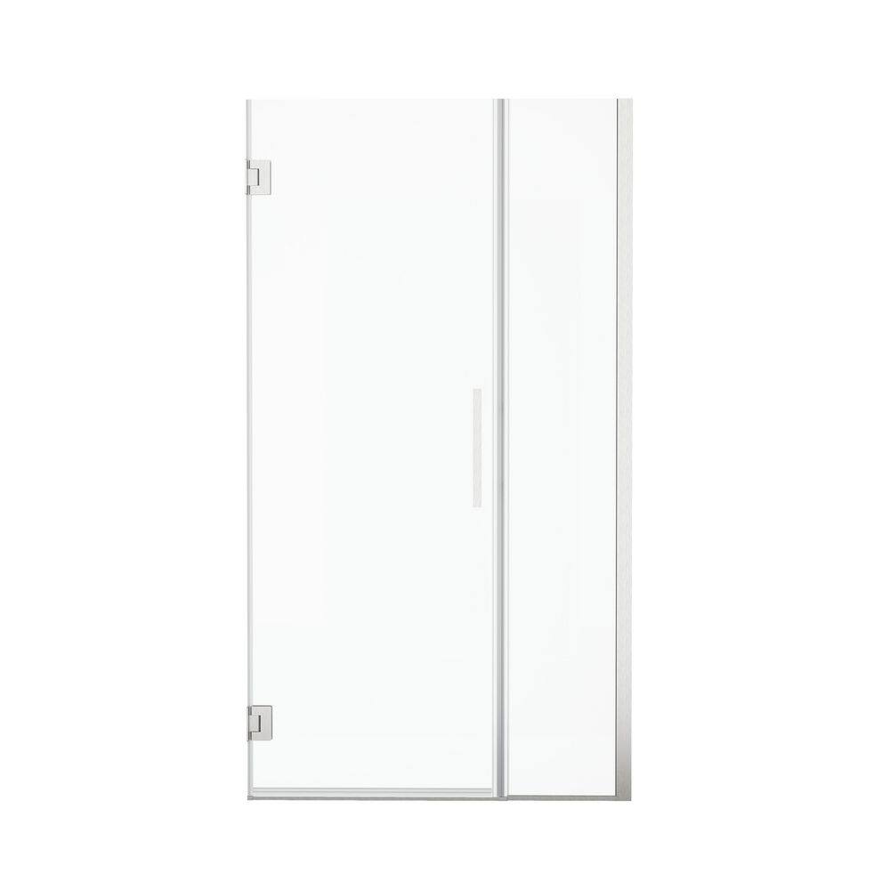 38-39 in. W x 72 in. H Pivot Doubled Hinged Frameless Shower Door Brushed Nickel with SGCC 3/8 in. (10 mm) Clear Glass price history on PriceWatchPro