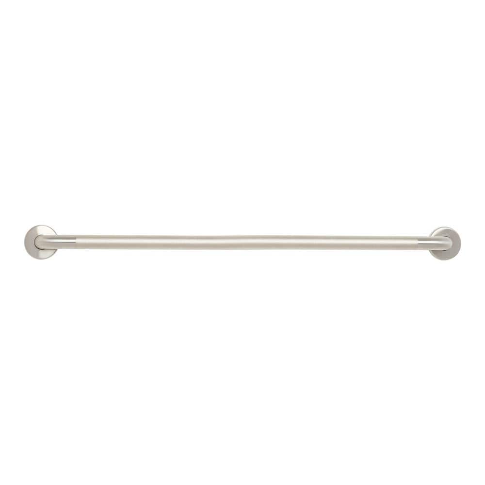 Signature Satin Stainless Steel 42" Grab Bar with Peened Grip