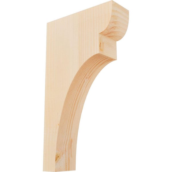 Ekena Millwork 3-1/2 in. x 10 in. x 18 in. Douglas Fir Yorktown Smooth Corbel