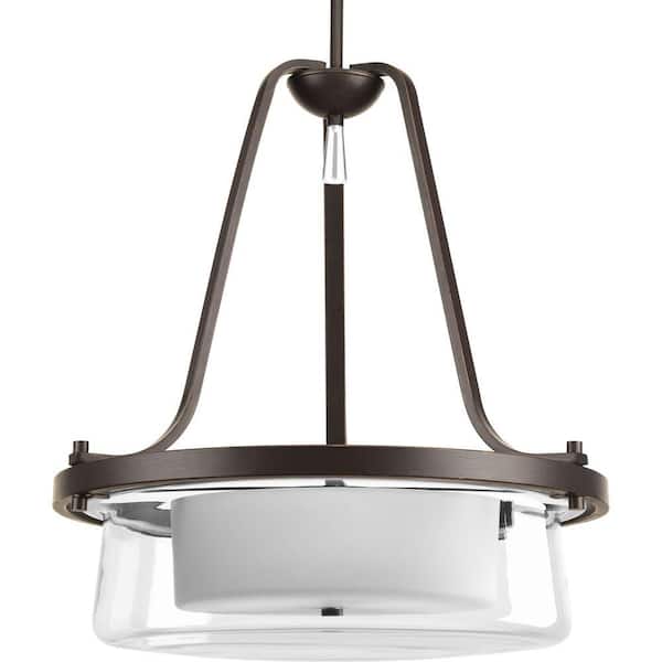 Progress Lighting Indulge Collection 3-Light Antique Bronze Foyer Pendant