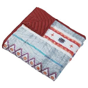 Kiva Stone Southwestern 50 in. x 60 in. Microfiber Throw Blanket