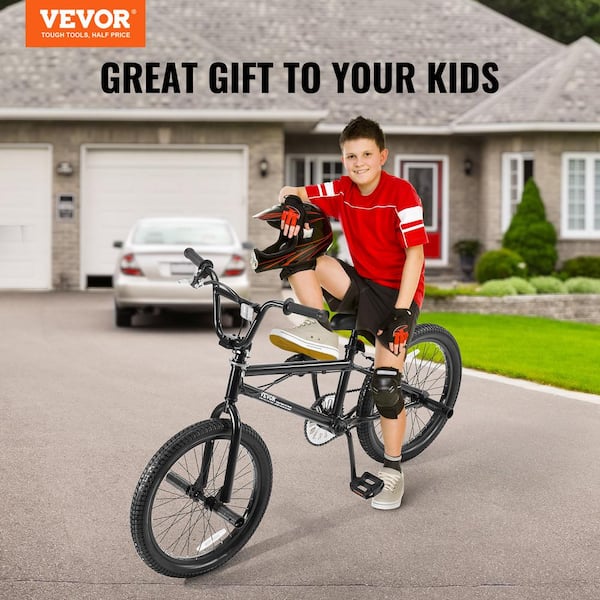 VEVOR BMX Bike 20 in. Wheel Freestyle Bike, BMX Race Bike with 4