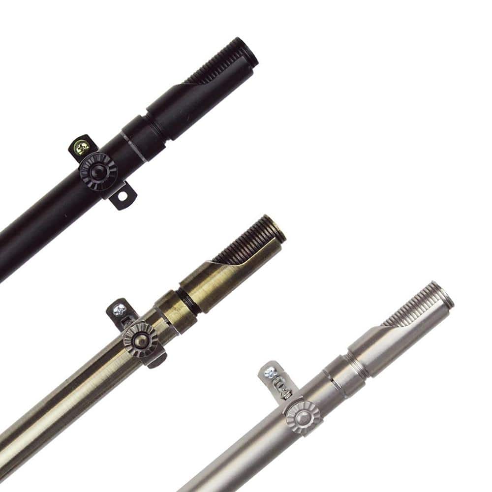 18 in. to 28 in. Adjustable 13/16 in. Witz Single Curtain Rod in Antique Brass price history on PriceWatchPro