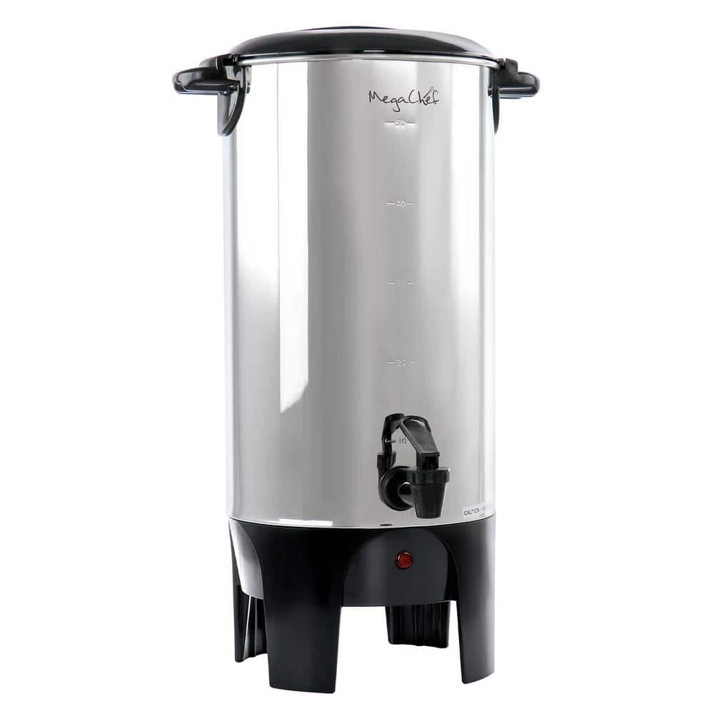 West Bend 1500W 100 Cup Silver Coffee Urn, Large Capacity with Automatic  Temperature Control and Quick Brewing