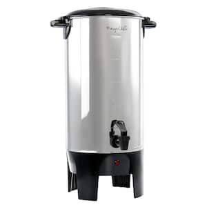 100 Cup Commercial Coffee Urn,Stainless Steel &Thermal Sleeve,  15L Large Coffee Dispenser to Quick Brewing, Hot Water Urn for Home Party  Office Catering with Water Level，Temp Control,Indicator Display: Coffee Urns