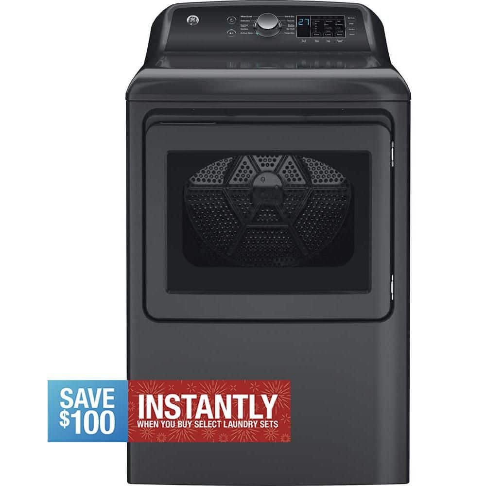 7.4 cu. ft. vented Front Load Electric Dryer in Diamond Gray with Sensor Dry