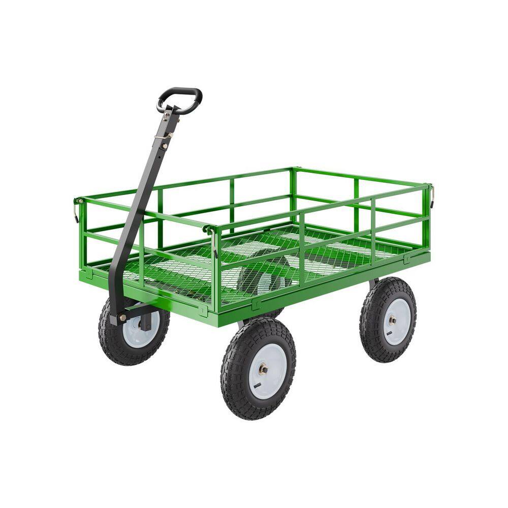 【一部予約販売中】 Steel ft. cu. 9.03 lbs. 1200 VEVOR Garden Pullable Cart その他