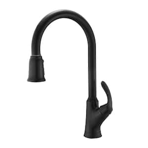 Stilleto Single-Handle Pull-Down Sprayer Kitchen Faucet with Accessories in Rust and Spot Resist in Oil Rubbed Bronze