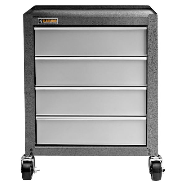 Gladiator Starter Series 35 in. H x 27 in. W x 16 in. D Steel 4-Drawer Garage Rolling Cabinet in Hammered Granite