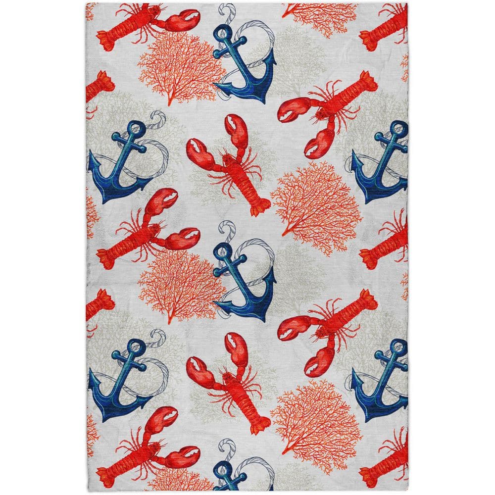 Dream Shag Premium Machine Washable Abstract ADS149 Ivory 3 ft. x 5 ft. Area Rug price history on PriceWatchPro