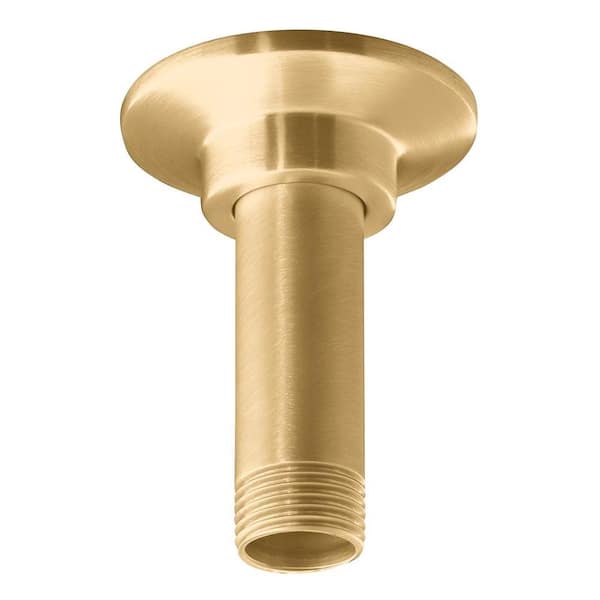 KOHLER 3 in. Straight Ceiling-Mount Shower Arm and Flange, Vibrant Brushed Bronze