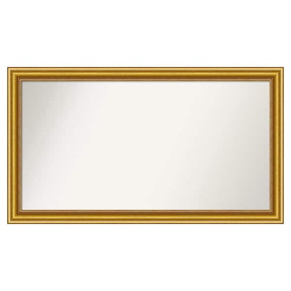 Amanti Art Townhouse Gold 41.75 in. x 23.75 in. Custom Non-Beveled Wood Framed Batthroom Vanity Wall Mirror