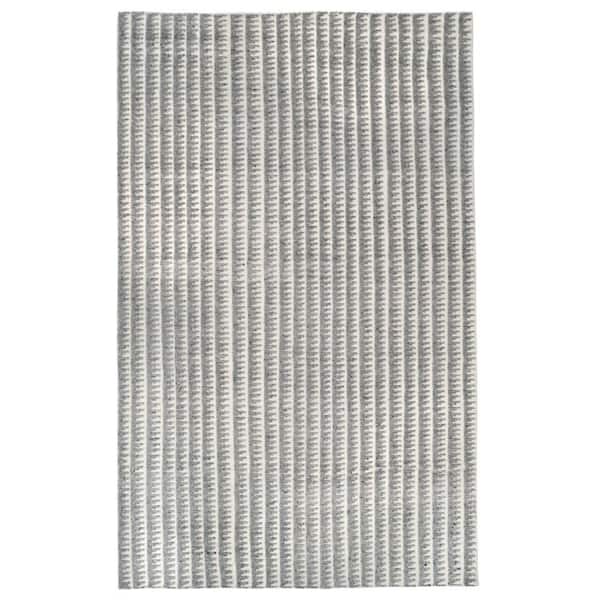 Whitby Hand Knotted Wool Grey 3 ft. x 8 ft. Indoor Runner Rug