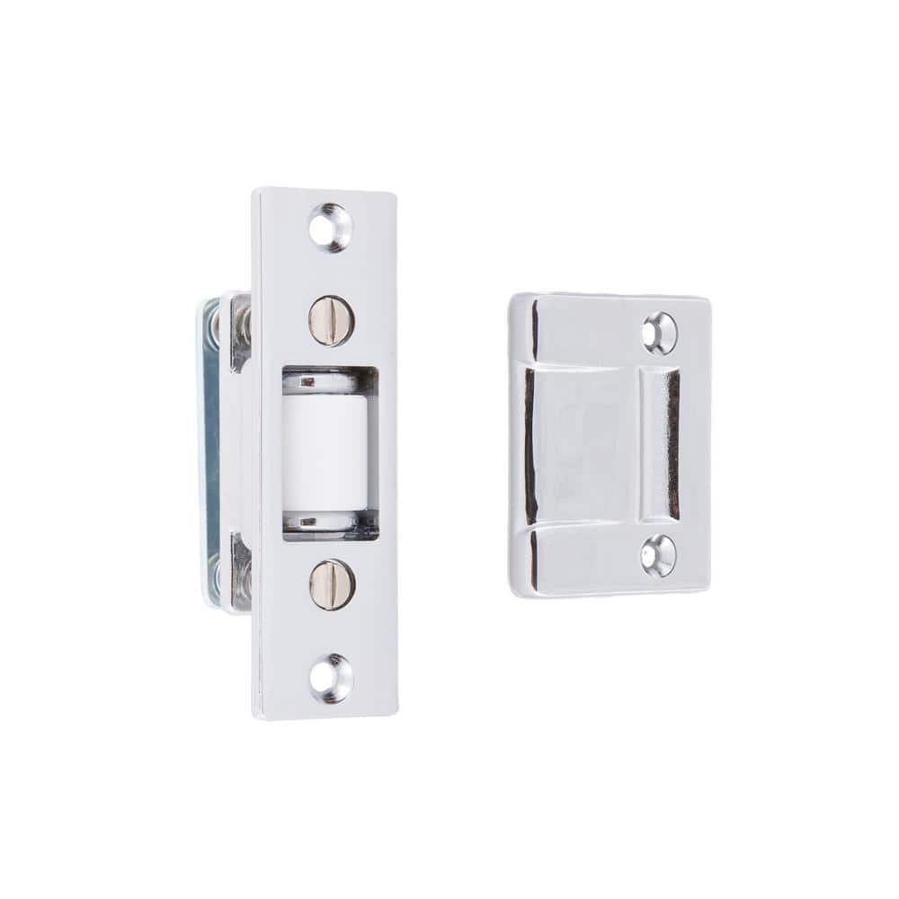 Solid Brass Heavy-Duty Silent Roller Latch with Square Strike Adjustable in Polished Chrome price history on PriceWatchPro