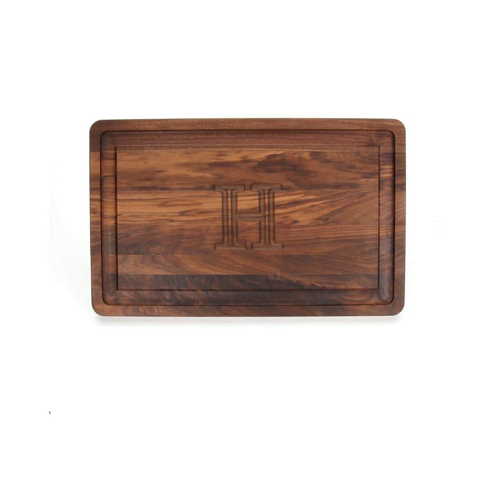 BigWood Boards Rectangle Walnut Carving Board H