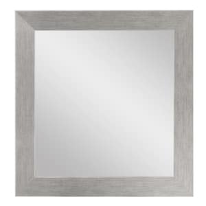 Medium Square Gray Modern Mirror (32 in. H x 32 in. W)