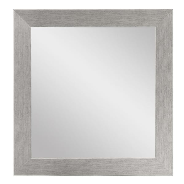 BrandtWorks Medium Square Gray Modern Mirror (32 in. H x 32 in. W)