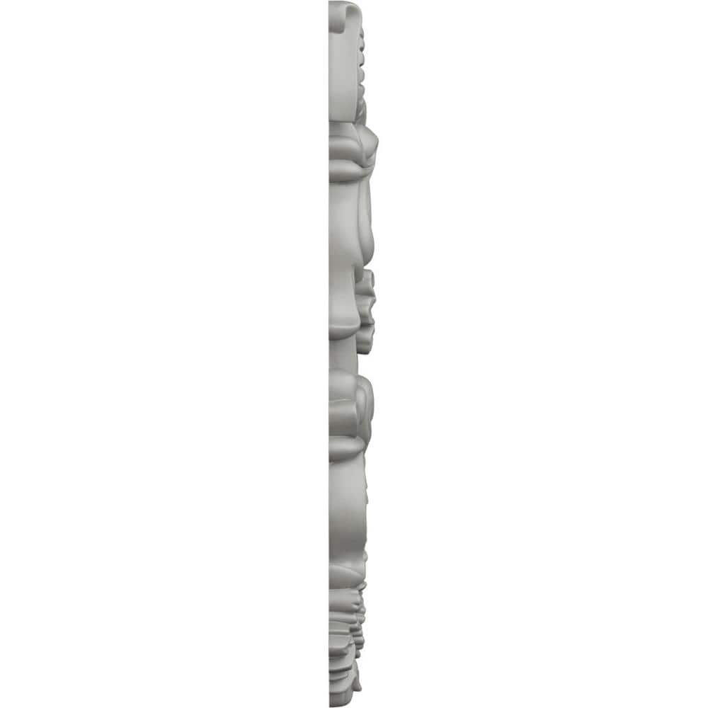 Gray Polyurethane Decorative Wreath Drop Onlay Moulding