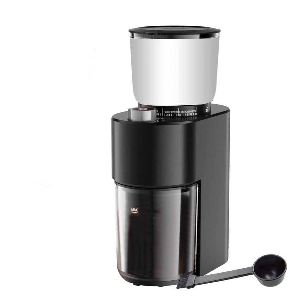 Anti-static Conical Burr Coffee Grinder with 38 Adjustable Grind Settings, Timer, Quiet Motor