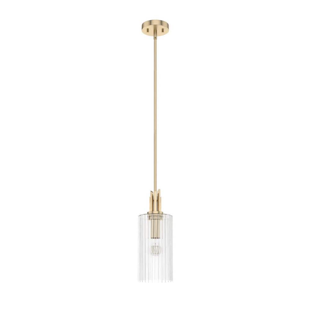 Alturas Gold Modern Mini Pendant Light - 6"x15.75"