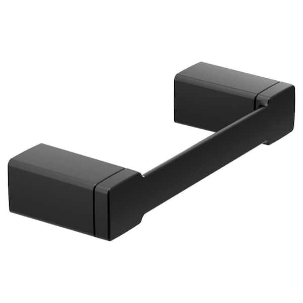 90° 9 in. Wall Mounted Single Towel Bar in Matte Black
