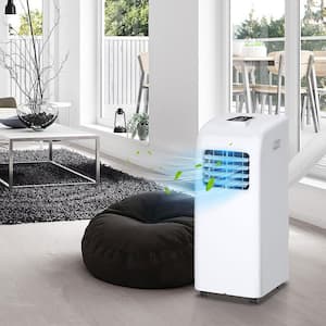 8000 BTU Portable Air Conditioner with Dehumidifier in White