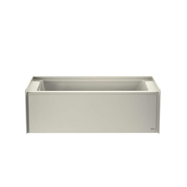 JACUZZI Projecta 60 in. x 30 in. Whirlpool Bathtub with Left Drain in Oyster with Heater