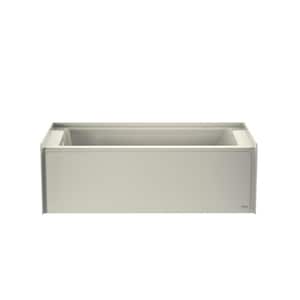 Projecta 60 in. x 30 in. Whirlpool Bathtub with Left Drain in Oyster with Heater