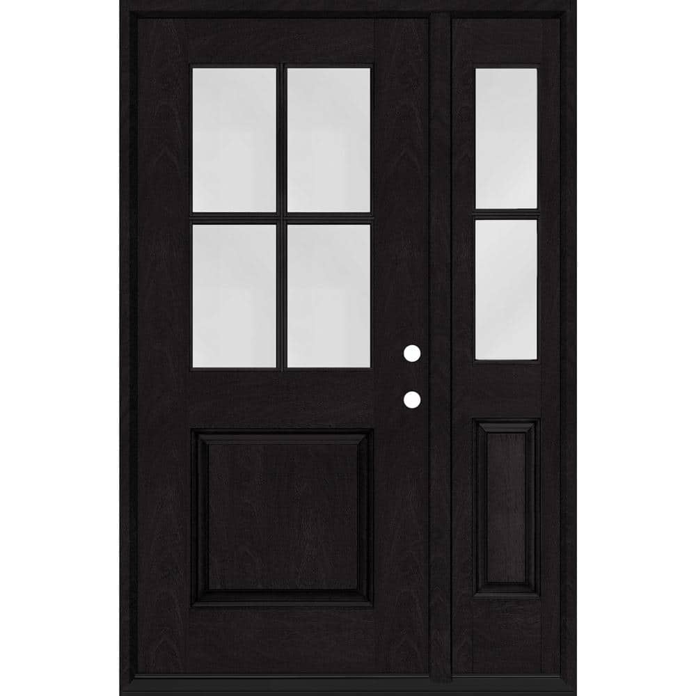 Steves & Sons Regency 36 in. x 80 in. LH 1/24 Lite Clear Glass Onyx