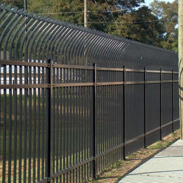 ALEKO 8 ft. x 6 ft. Each 8-Panel Steel Fence Kit - Curved Top Style