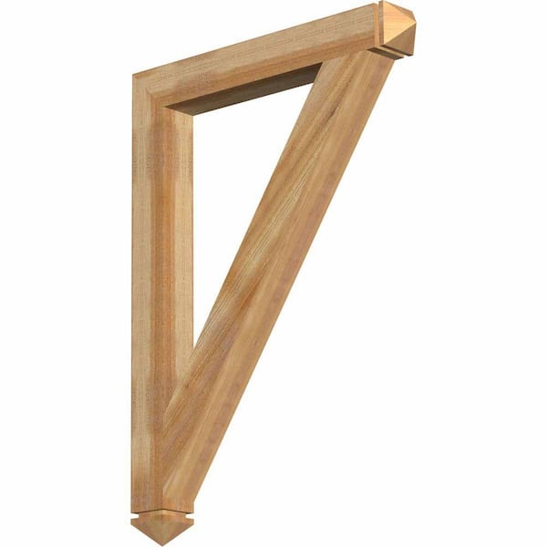 Ekena Millwork 4 in. x 44 in. x 32 in. Western Red Cedar Traditional Arts and Crafts Rough Sawn