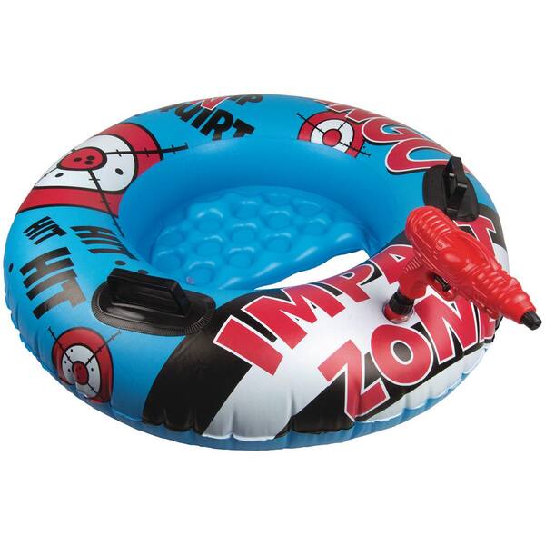 Kids Pool Float Tube w Squirt Gun42-in Inflatable ToyBlue Wave NT2833 