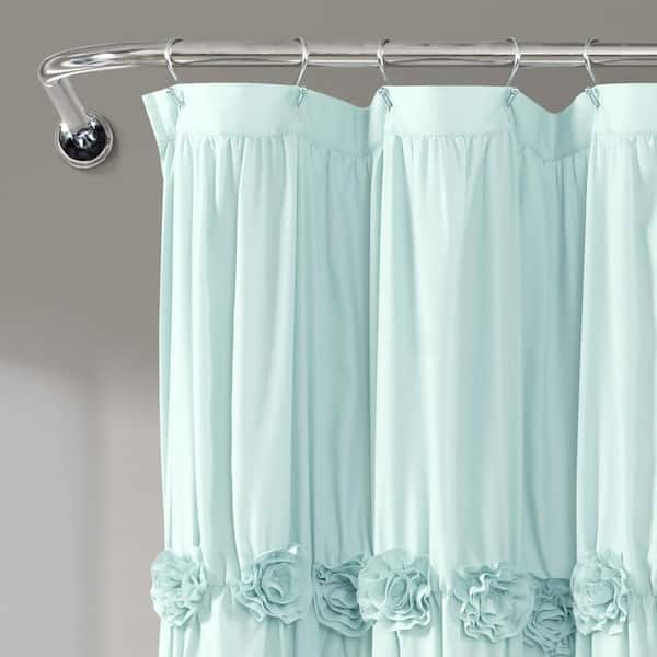 Single Darla Shower Curtain 16t004602, Lush Decor Lace Ruffle Shower Curtain