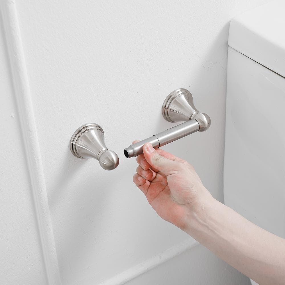 Nickel Wall Mounted Traditional Toilet Paper Holder