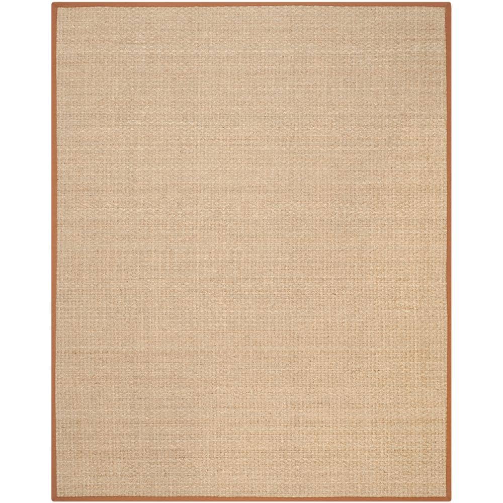 Natural Fiber Natural/Brown 9 ft. x 12 ft. Border Woven Area Rug price history on PriceWatchPro