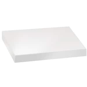 Senza Collection 4 in. x 6 in. Vanity Finish Sample in Gloss White