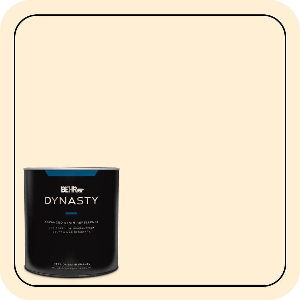1 qt. #310A-1 Ivory Invitation Satin Enamel Interior Stain-Blocking Paint and Primer price history on PriceWatchPro