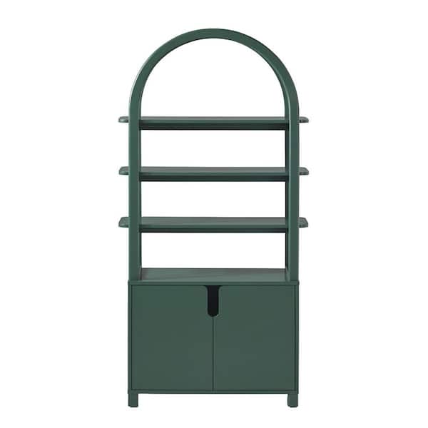 Walker Edison Furniture Company Zoey 72 in. Tall Green MDF/Solid