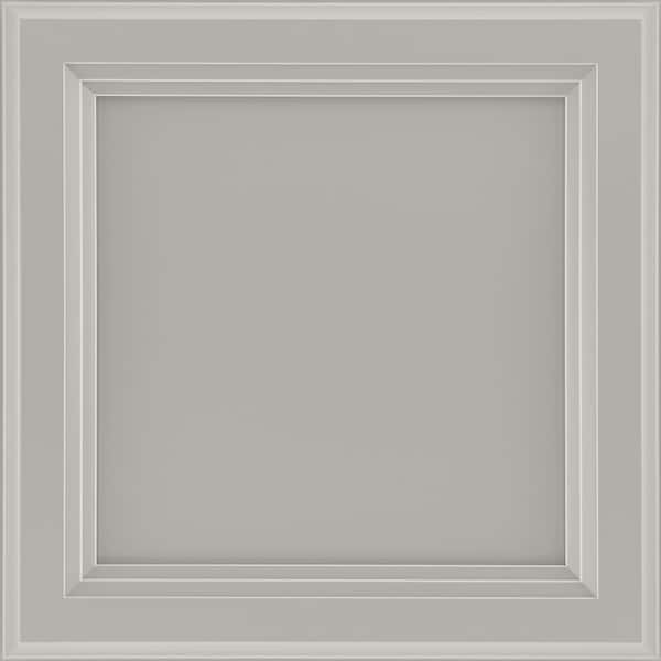 American Woodmark Ashland 12 7/8-in. W x 13-in. D x 3/4-in. H Cabinet Door Sample in Painted Stone
