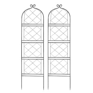 ACHLA DESIGNS 83.5 in. Tall Roman Bronze Powdercoat Traditional Ferro  Firenze Garden Trellis FT-28 - The Home Depot