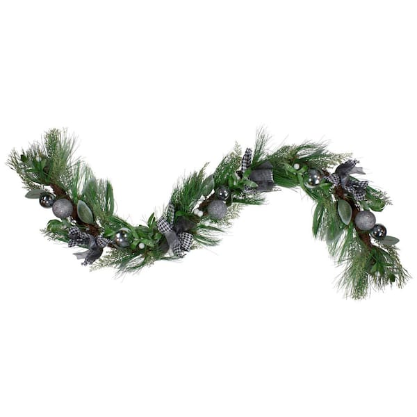 Real Touch️ Winter Foliage and Berries Artificial Christmas Garland 6 ft. x 12 in. Unlit