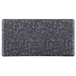 Cloud Comfort Navy Blue 20 in. x 39 in. Medallion Embossed Anti-Fatigue Mat