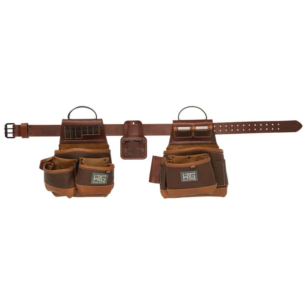 Weaver Tool Gear Framer Brown Leather Waist Tool Belt 852505501 The