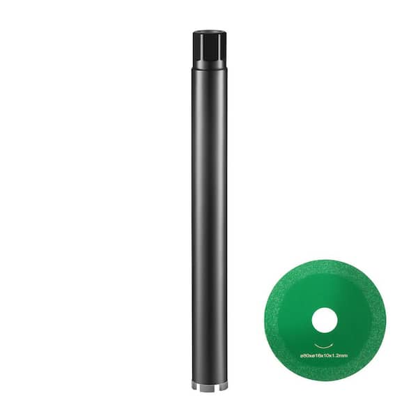 Core Drill Bit, 2in. Wet Diamond Core Drill Bits, 14in. Drilling Depth Concrete Carbon Steel 1-1/4in.-7 Inner Thread