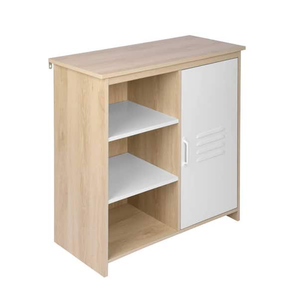 Unbranded 31.5 in. W x 13.78 in. D x 32.29 in. H Bathroom White Linen Cabinet