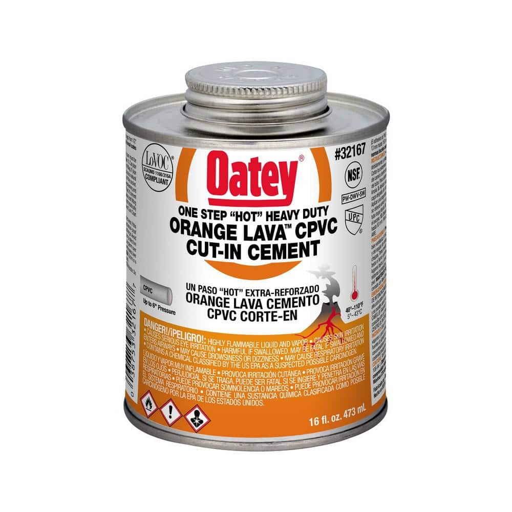 UPC 038753321677 product image for Orange Lava 16 oz. Heavy-Duty Orange CPVC Cement | upcitemdb.com