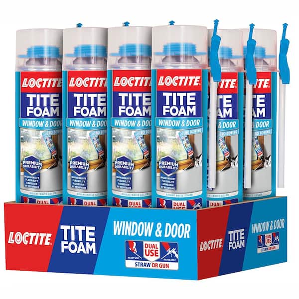 Loctite Tite Foam Dual Use Pro Can Window and Door 19.6 oz. Spray Foam Sealant (12-Pack)